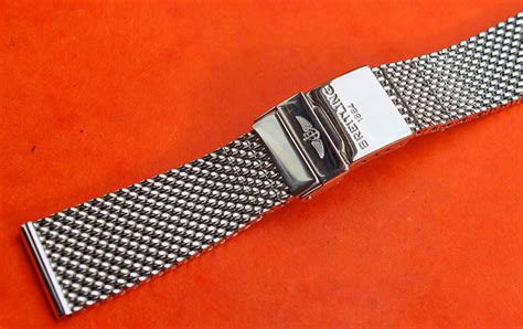 22mm breitling mesh bracelet|Breitling 22mm strap.